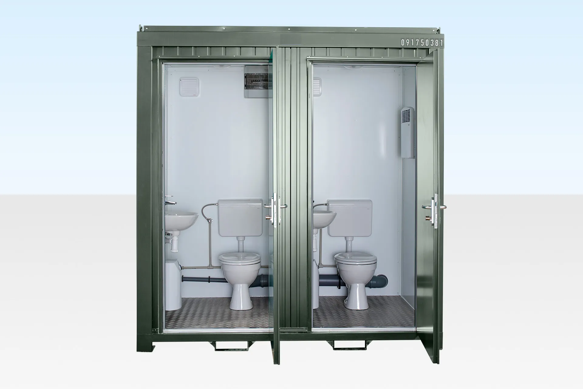 Double Mains Toilet Cabin