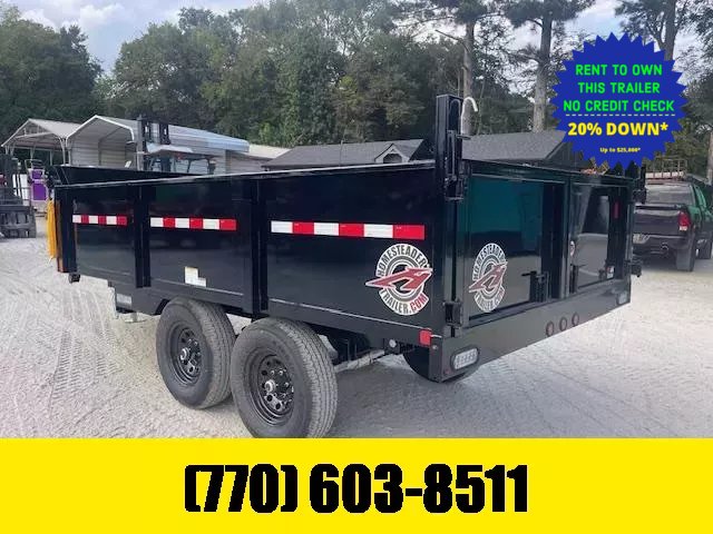 6X12 Dump Trailer W/ 2-5200 LB Axles & Tarp 2026 Homesteader Trailers
