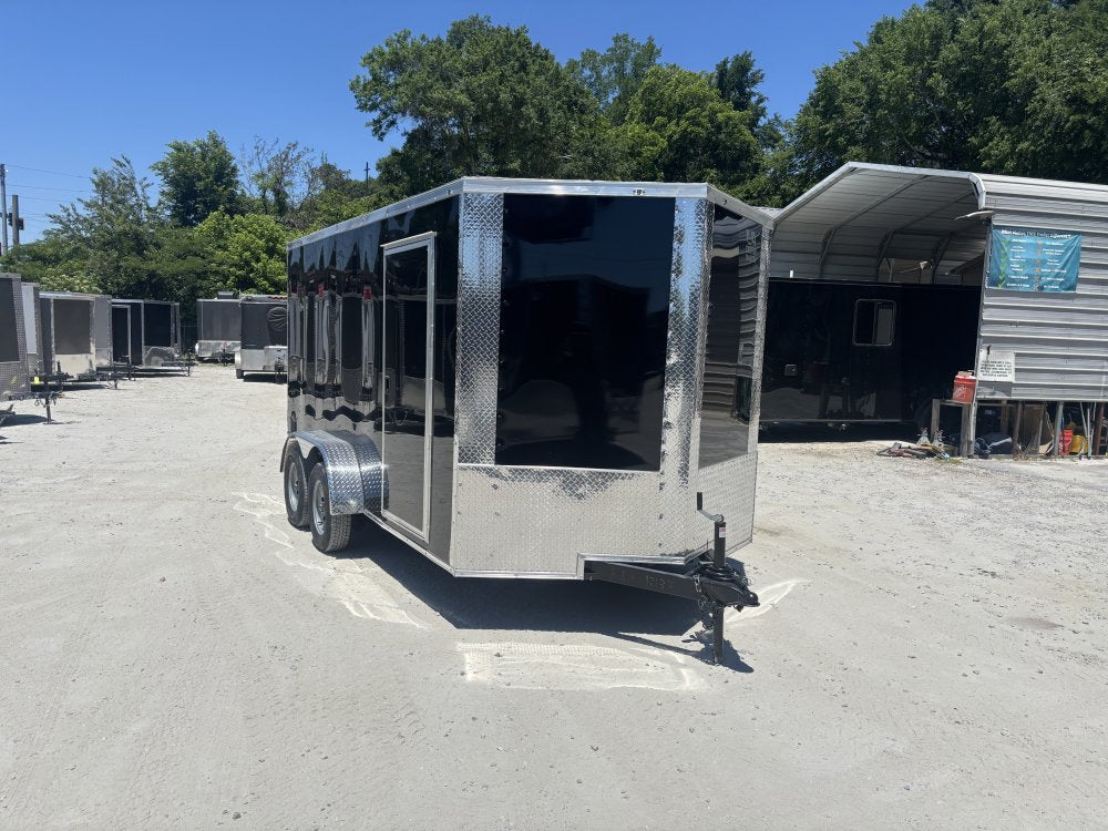 7x14 Enclosed Trailer 6'6" Interior Height W/ Side Door & Barn Doors 2026 J&C
