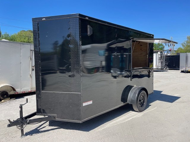 Food Trailer 30 Amp Electrical Package Concession Window & Serving Table 2026 J&C