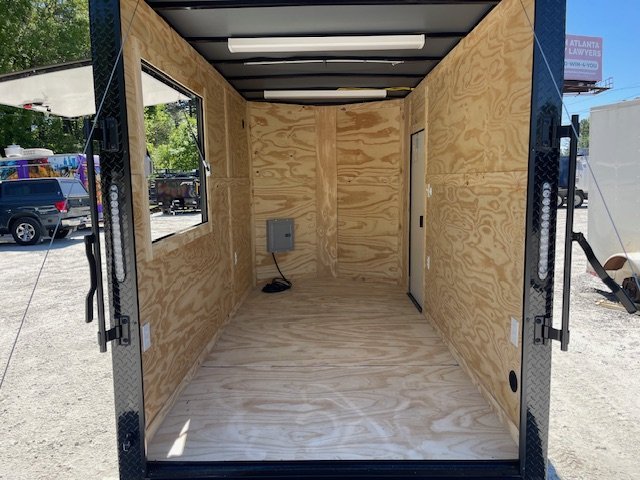 6X12 Food Trailer 30 Amp Electrical Package Concession Window & Serving Table 2026 J&C