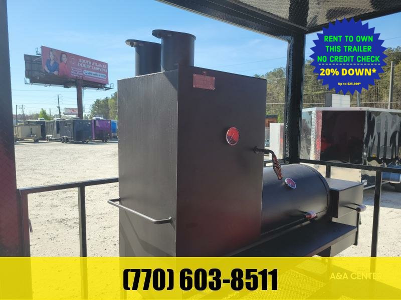 2027 Other 8.5x20 BBQ Porch Food Trailer LOADED W/ Smoker, Gas Package, Hood Vent, Dual Deep Fryers, Proofing Cabinet, Freezer & Refrigerator (On Order)