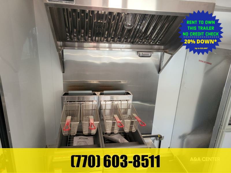 2027 Other 8.5x20 BBQ Porch Food Trailer LOADED W/ Smoker, Gas Package, Hood Vent, Dual Deep Fryers, Proofing Cabinet, Freezer & Refrigerator (On Order)