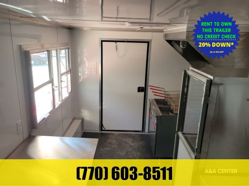 2027 Other 8.5x20 BBQ Porch Food Trailer LOADED W/ Smoker, Gas Package, Hood Vent, Dual Deep Fryers, Proofing Cabinet, Freezer & Refrigerator (On Order)