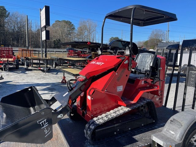 USED 5X8 Equipment Trailer MMDI W/ Mini Compact Track Loader 2019
