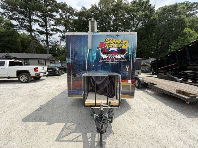 USED 8.5X12 Food Trailer W/ Prep Table , 2 Refrigerators , Minisplit A/C, Triple Sink, Concession Window 2026 Quality Cargo Trailers