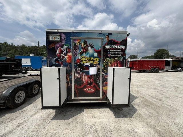 USED 8.5X12 Food Trailer W/ Prep Table , 2 Refrigerators , Minisplit A/C, Triple Sink, Concession Window 2026 Quality Cargo Trailers