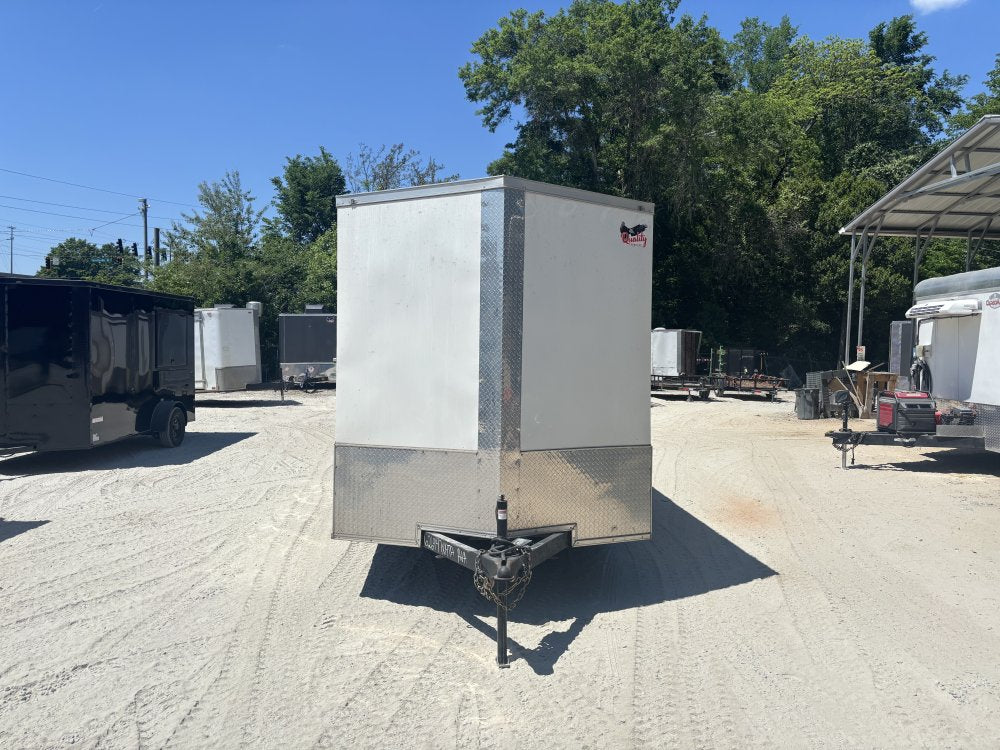 Used 7X14 Enclosed Trailer 7' Interior Height W/ Side Door & Barn Door 2025 Quality Cargo Trailers