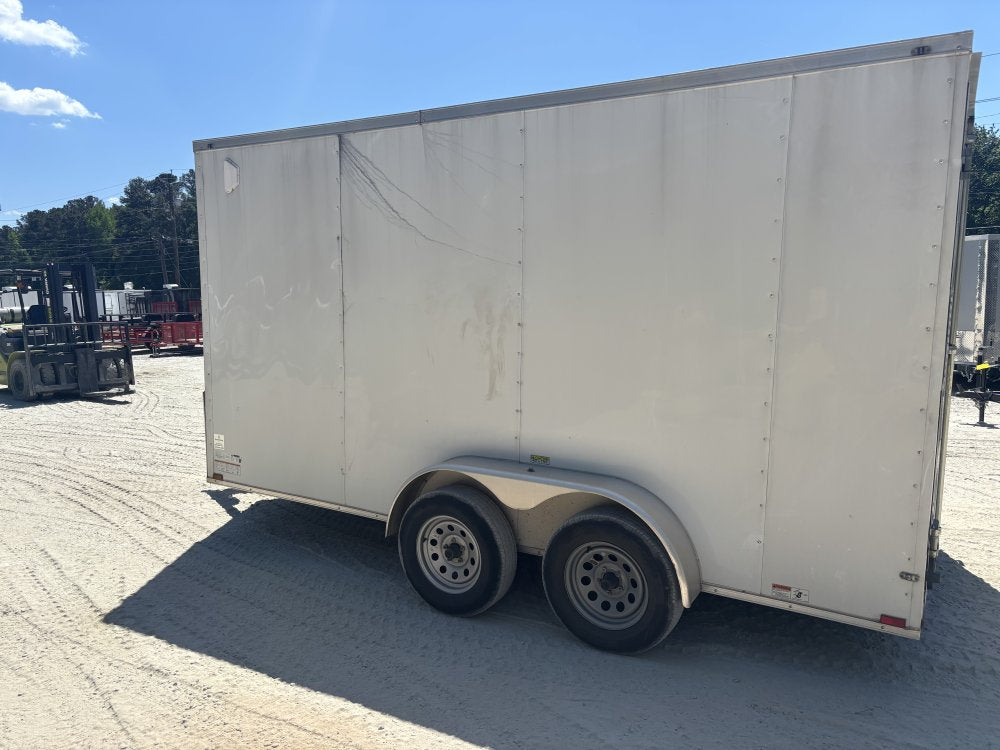 Used 7X14 Enclosed Trailer 7' Interior Height W/ Side Door & Barn Door 2025 Quality Cargo Trailers