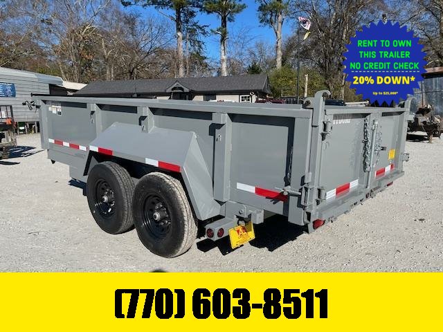 7x14 Dump Trailer W/ 2 Foot Walls 2-7000LB Axles 2026 Tuff Dump