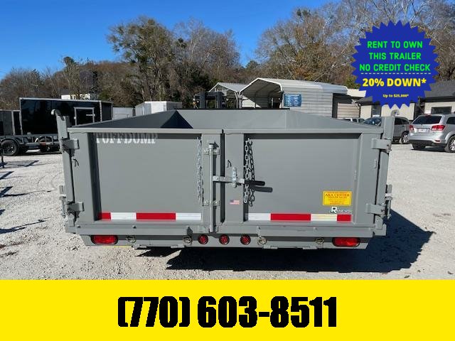 7x14 Dump Trailer W/ 2 Foot Walls 2-7000LB Axles 2026 Tuff Dump