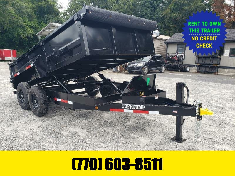 7x14 Dump Trailer W/ 2 Foot Walls 2-7000LB Axles 2026 Tuff Dump