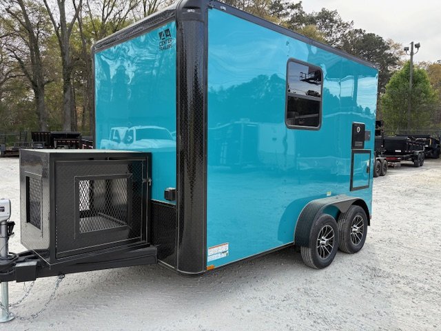 7x12 Pet Grooming Trailer Bathroom, Upgraded Water Tanks, 50" Tub, Propane Tankless Water Heater, High Velocity Dryer, Integrated Vacuum System & More 2026 Quality Cargo Trailers