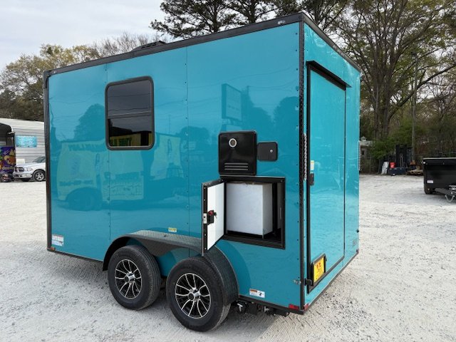 7x12 Pet Grooming Trailer Bathroom, Upgraded Water Tanks, 50" Tub, Propane Tankless Water Heater, High Velocity Dryer, Integrated Vacuum System & More 2026 Quality Cargo Trailers