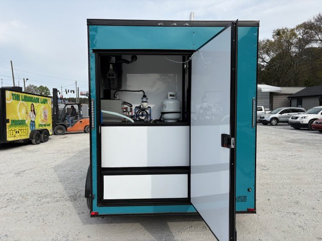 7x12 Pet Grooming Trailer Bathroom, Upgraded Water Tanks, 50" Tub, Propane Tankless Water Heater, High Velocity Dryer, Integrated Vacuum System & More 2026 Quality Cargo Trailers
