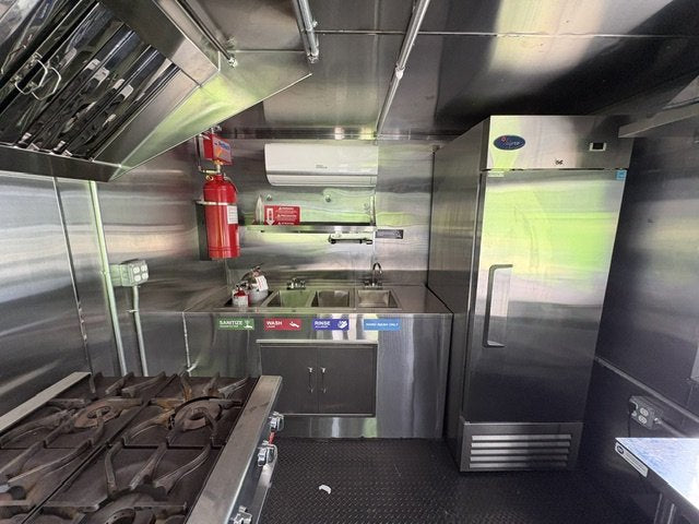 USED 8.5X12 Food Trailer W/ Hood Vent, Fire Suppression, Mini Split, Griddle, Charbroiler, 4 Burner Range, Reach-In Refrigerator, Sink Pkg 2025 C Trailers