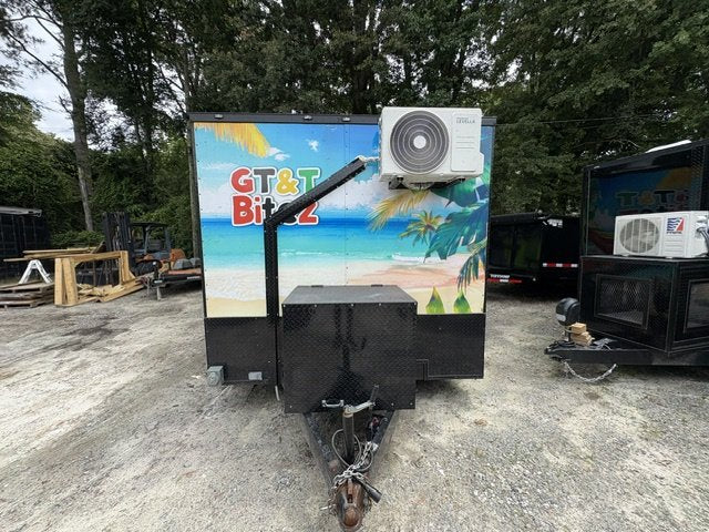 USED 8.5X12 Food Trailer W/ Hood Vent, Fire Suppression, Mini Split, Griddle, Charbroiler, 4 Burner Range, Reach-In Refrigerator, Sink Pkg 2025 C Trailers