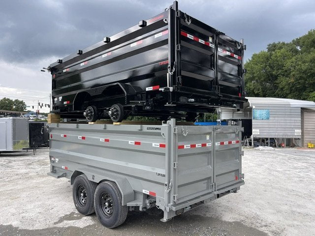 7x14 Dump Trailer Telescopic Lift 4 Foot Sides 14,000 GVWR W/Tarp and Ramps 2026 Southern Utility Trailers