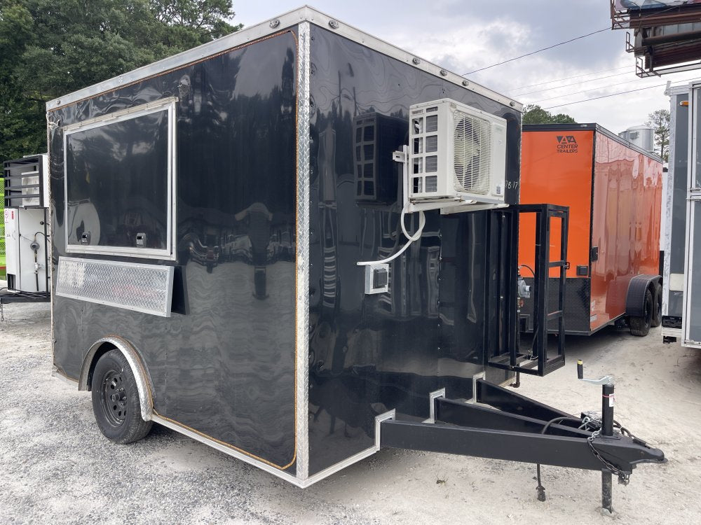 (Coming Soon) USED 8.5X10 Food Trailer W/ Hood Vent, Fryer, 4 Burner, Fire Suppression, Sink PKG, Refrigerator, Awning Concession Window 2025 COAST 2 COAST