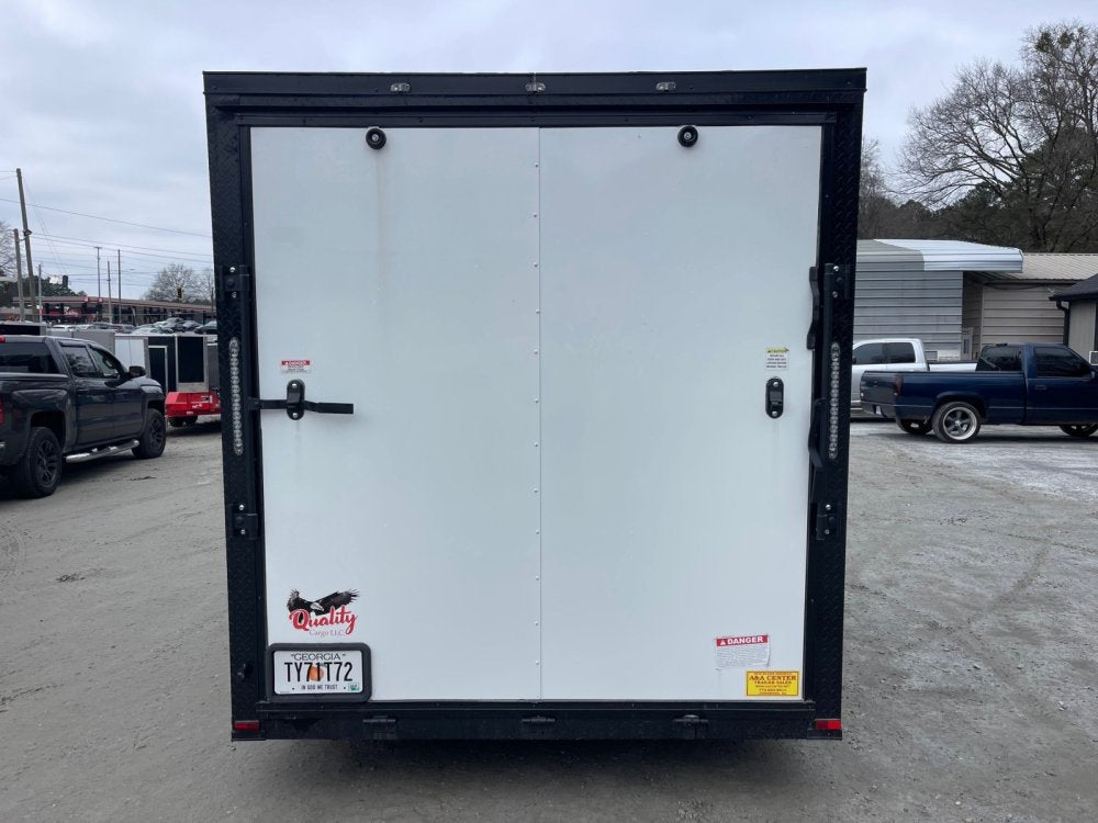 Used 7X14 Food Trailer Sink Pkg, 50 Amp Electrical Pkg, A/C, Finished Interior 2024 Quality Cargo Trailers
