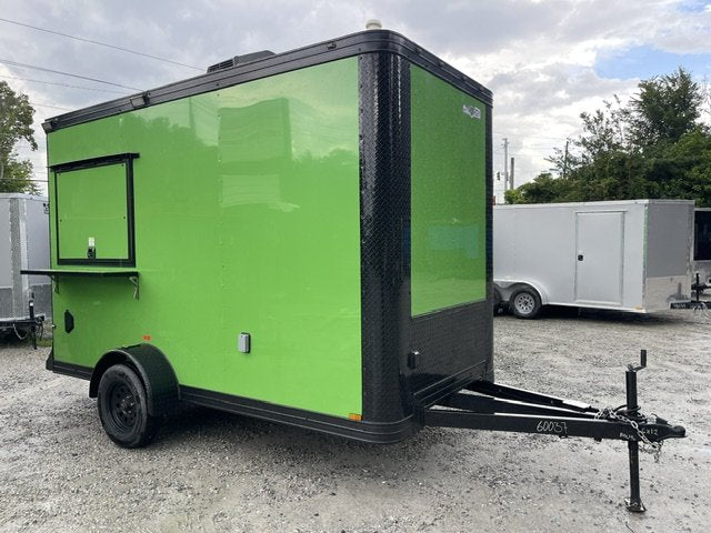 Used 6X12 Food Trailer SINK PKG,50 AMP ELECTRICAL PACKAGE, A/C, FINISHED INTERIOR 2025 Cynergy Cargo