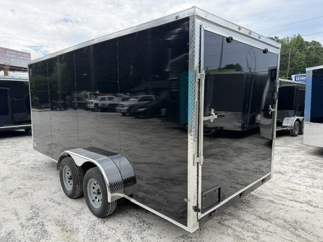 7x16 Enclosed Trailer 6'6" Interior Height W/ Side Door & Ramp 2026 J&C