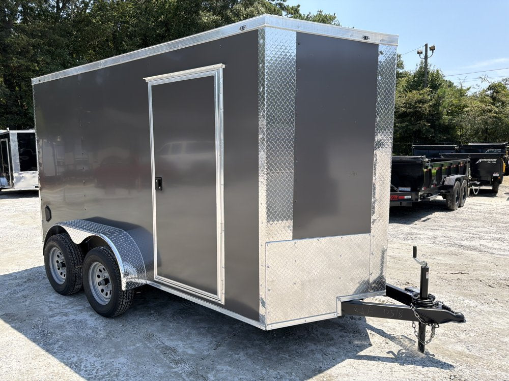 6x12 Enclosed Trailer Dual Axle 6'6" Interior Height W/ Side Door & Ramp 2026 J&C