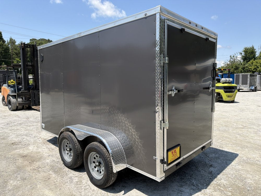 6x12 Enclosed Trailer Dual Axle 6'6" Interior Height W/ Side Door & Ramp 2026 J&C