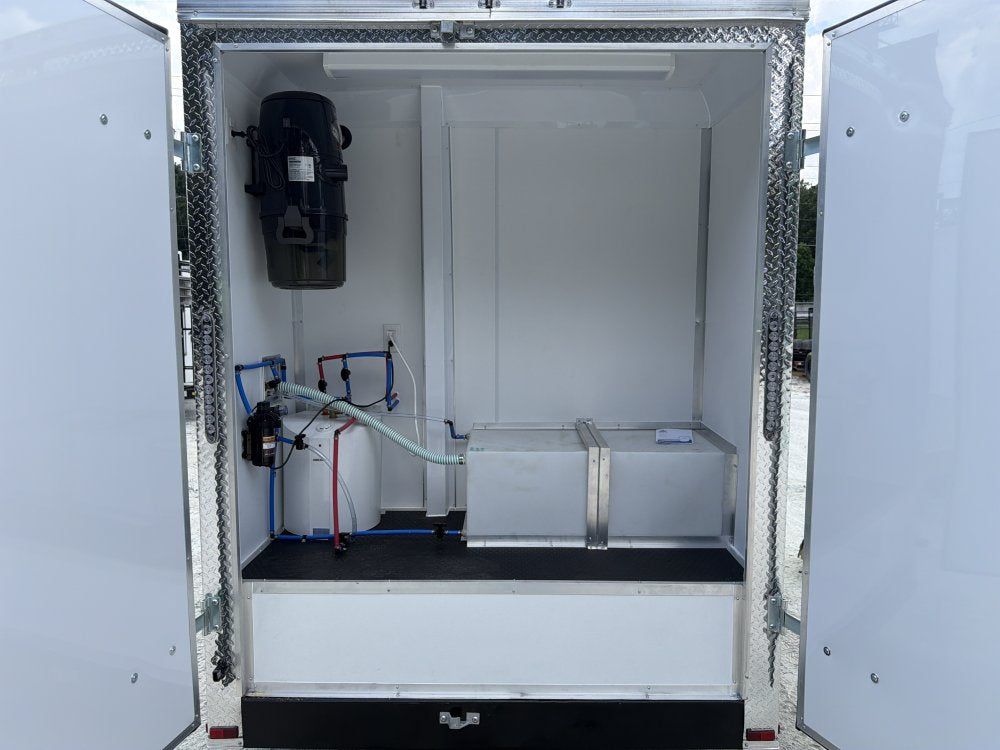 6x12 Pet Grooming Trailer 50" Tub, High Velocity Dryer & Integrated Vacuum System 2027 Quality Cargo