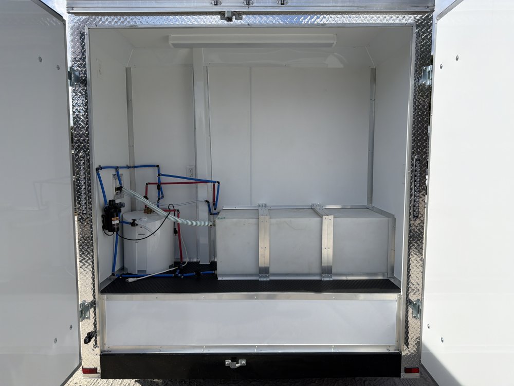 7x12 Pet Grooming Trailer 50" Tub, High Velocity Dryer & Integrated Vacuum System 2026 Quality Cargo