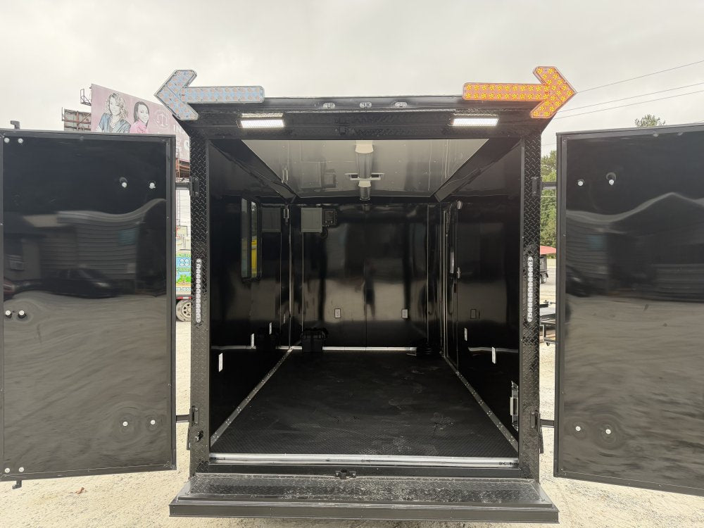 7X12 Road Side Service Trailer, Tire Changer & Balancer, Air compressor, 50 AMP Electrical Package