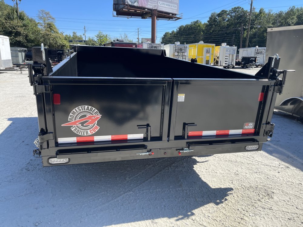 7x12 Dump Trailer W/ 2' Sides 10,400 GVWR, Tarp & Ramps 2027 Homesteader Trailers