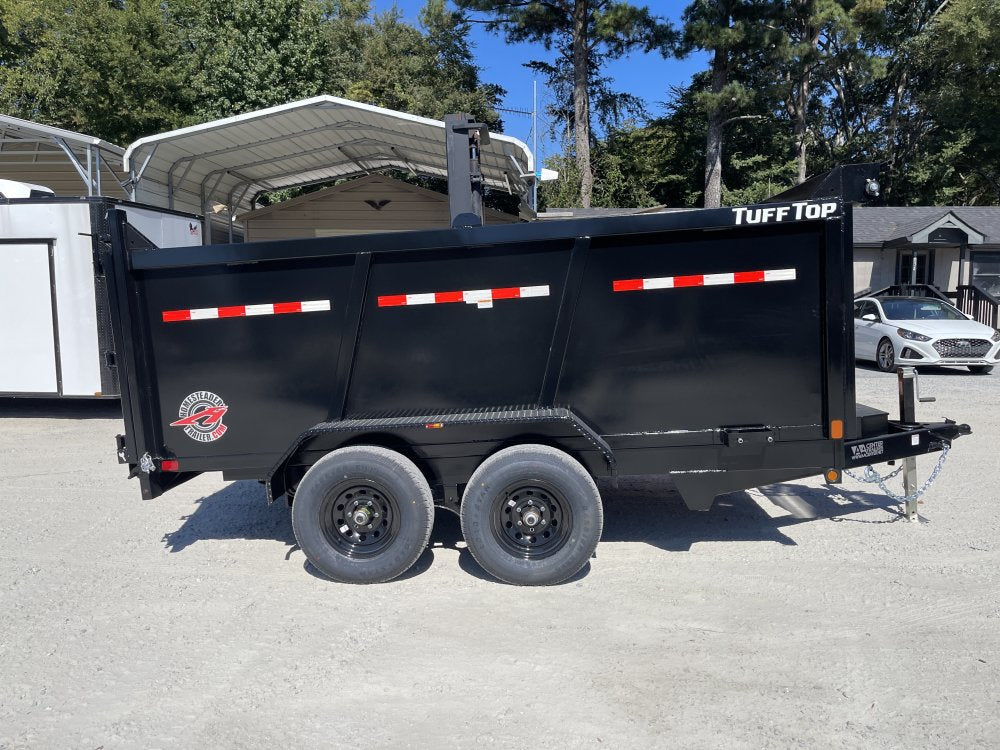 7x12 Dump Trailer W/ 4' Sides 10,400 GVWR, Tarp & Ramps 2027 Homesteader Trailers