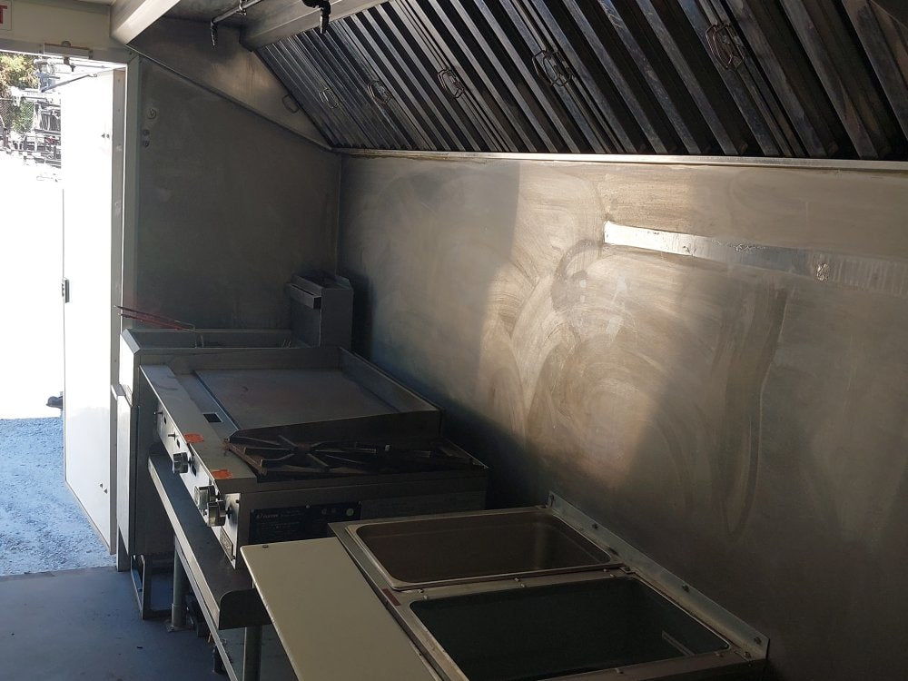 USED 8X16 Food Trailer W/ Hood Vent, Steam Table, Fryer, 2 Burner, Flat Top, Minisplit A/C, Triple Sink, Concession Window Other 2024 FUDT