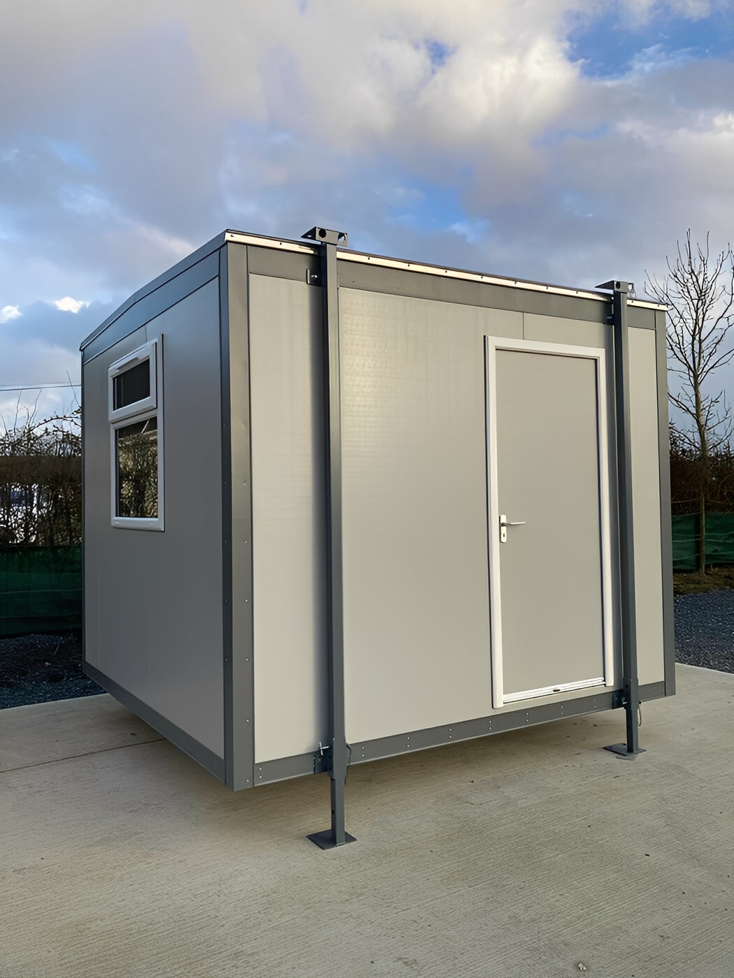 10ft x 10ft Jackleg Site Cabin with Air Conditioning