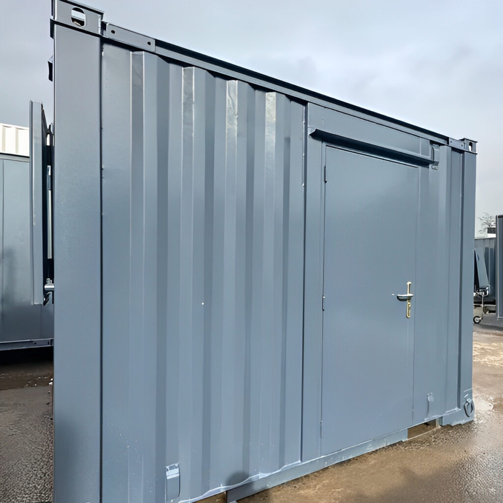 10ft x 8ft Portable Shipping Container Office – Anti-Vandal Steel Office Building