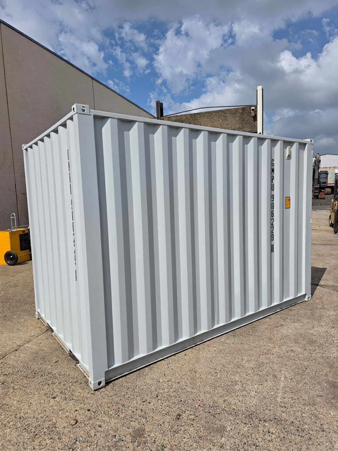 12ft Steel Shipping Container with Side Door, Rear Door & Window