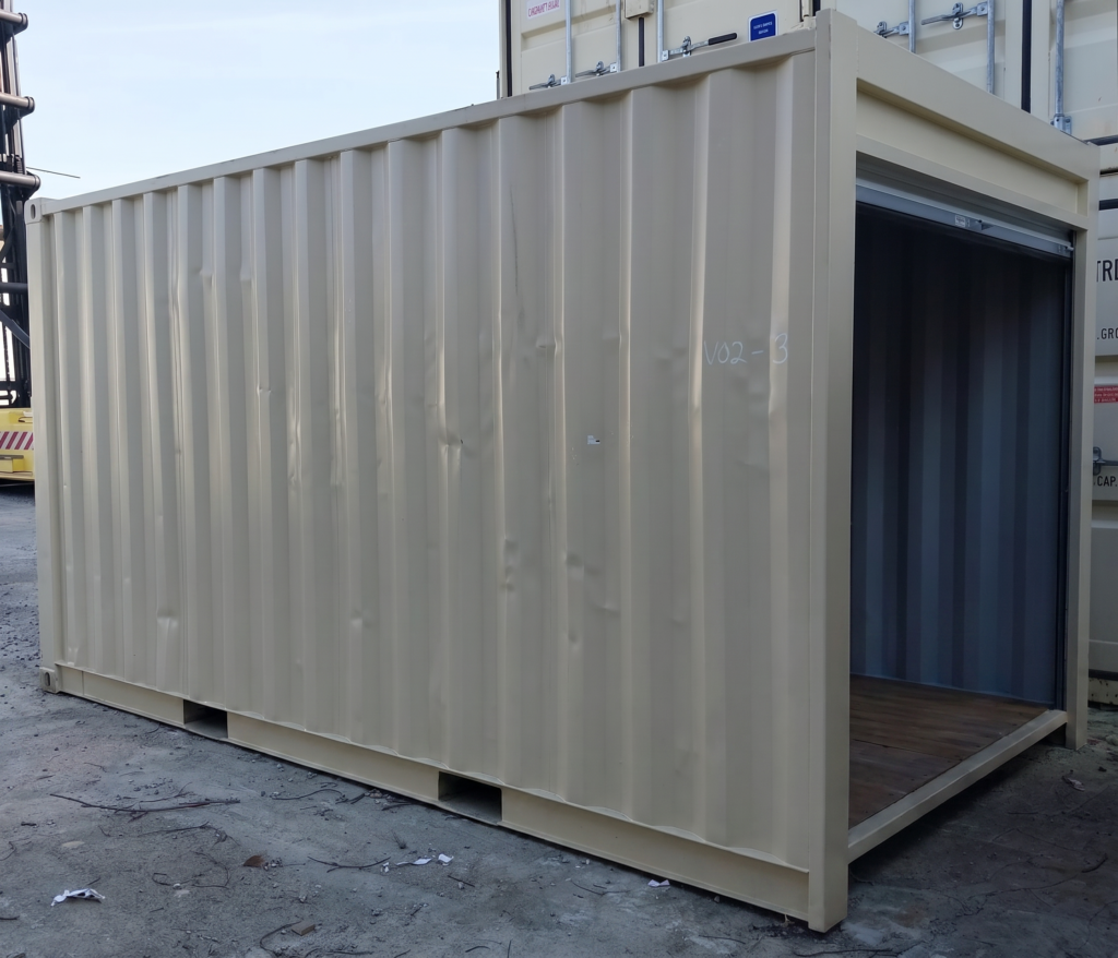 15ft Steel Storage Container with Roll-Up Door