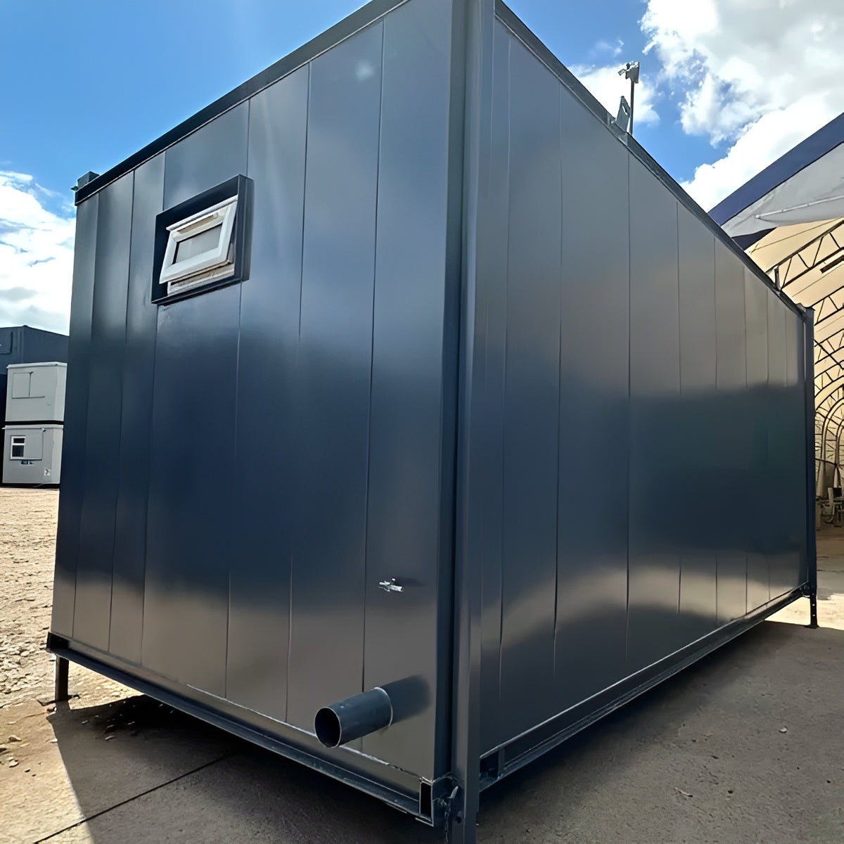 16ft x 9ft Anti-Vandal Portable Toilet Block – 3+1 Steel Welfare Unit