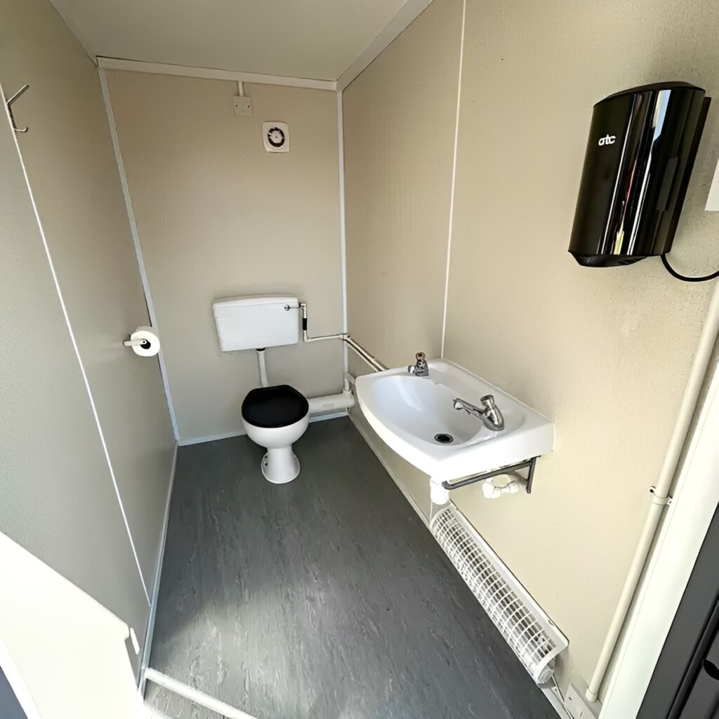 20ft x 8ft Anti-Vandal 5 Bay Portable Toilet Block
