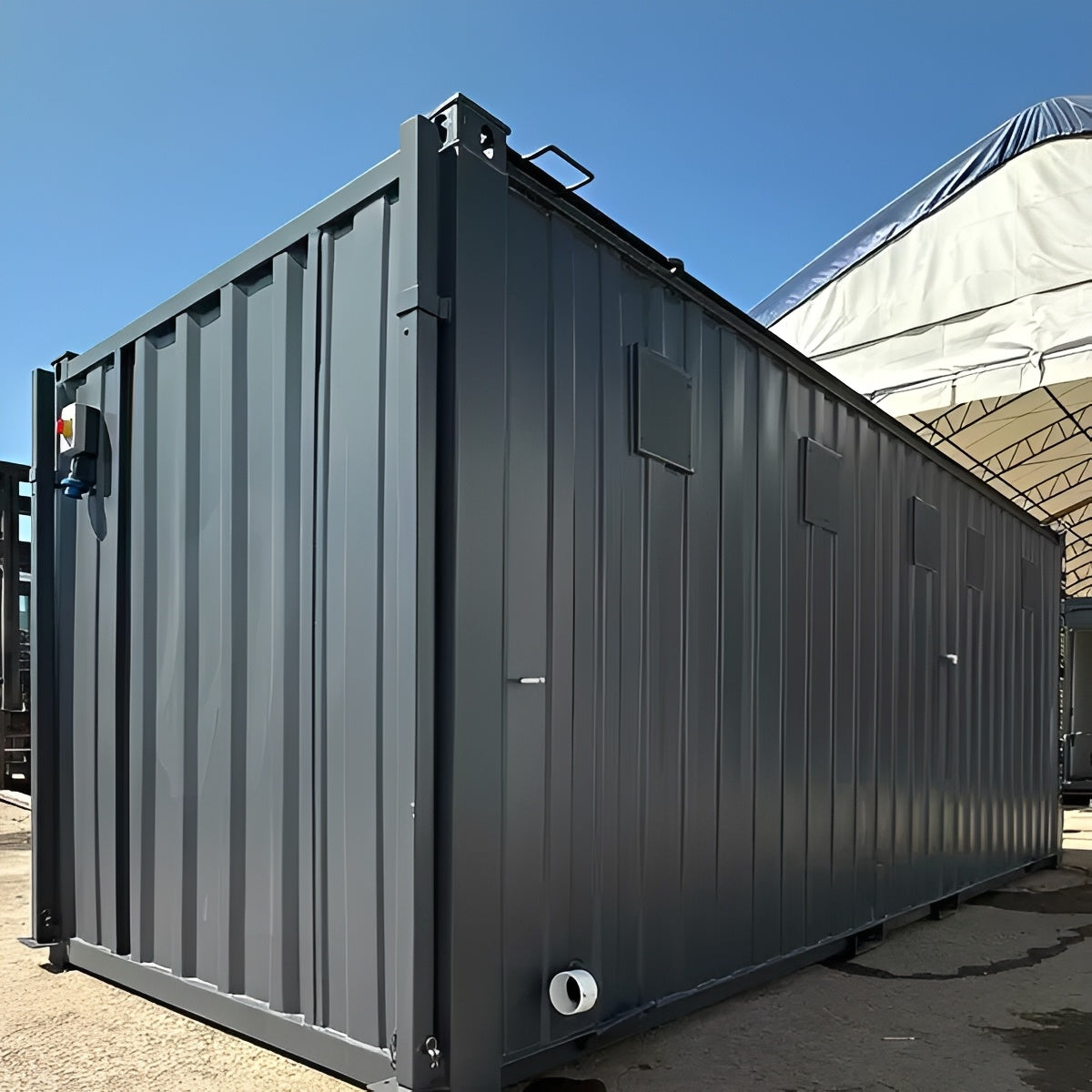 20ft x 8ft Anti-Vandal 5 Bay Portable Toilet Block