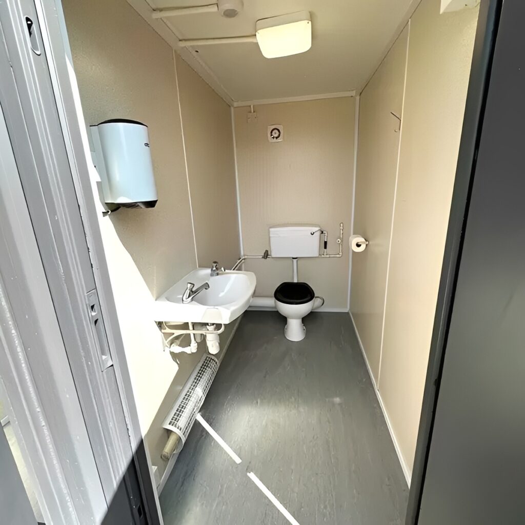 20ft x 8ft Anti-Vandal 5 Bay Portable Toilet Block