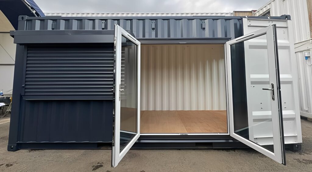 20ft x 8ft Custom Shipping Container Conversion – Portable Building