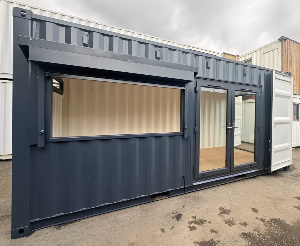 20ft x 8ft Custom Shipping Container Conversion – Portable Building