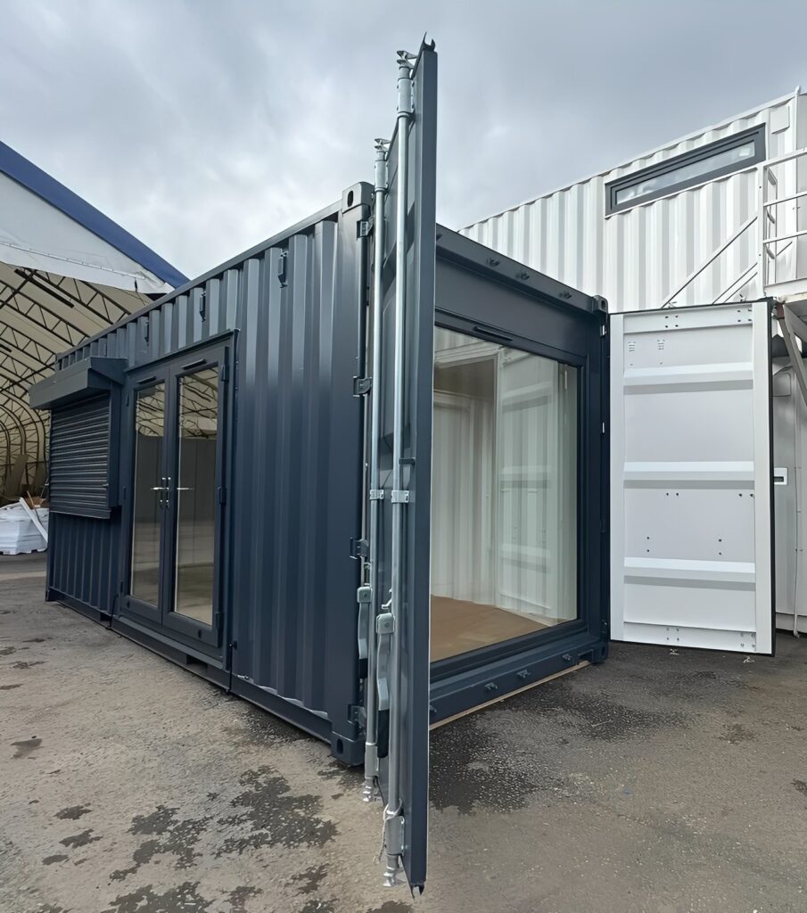 20ft x 8ft Custom Shipping Container Conversion – Portable Building