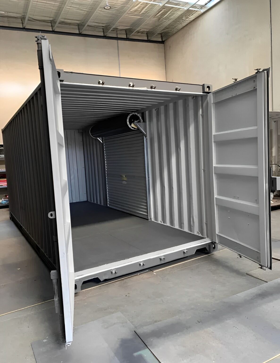 20ft x 8ft Container With Side Roll Up Door