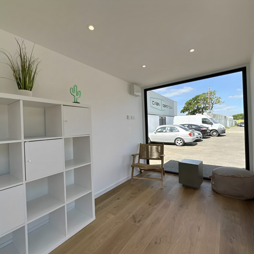 20ft x 8ft Custom Shipping Container Converted Office | Portable Building | Garden Office