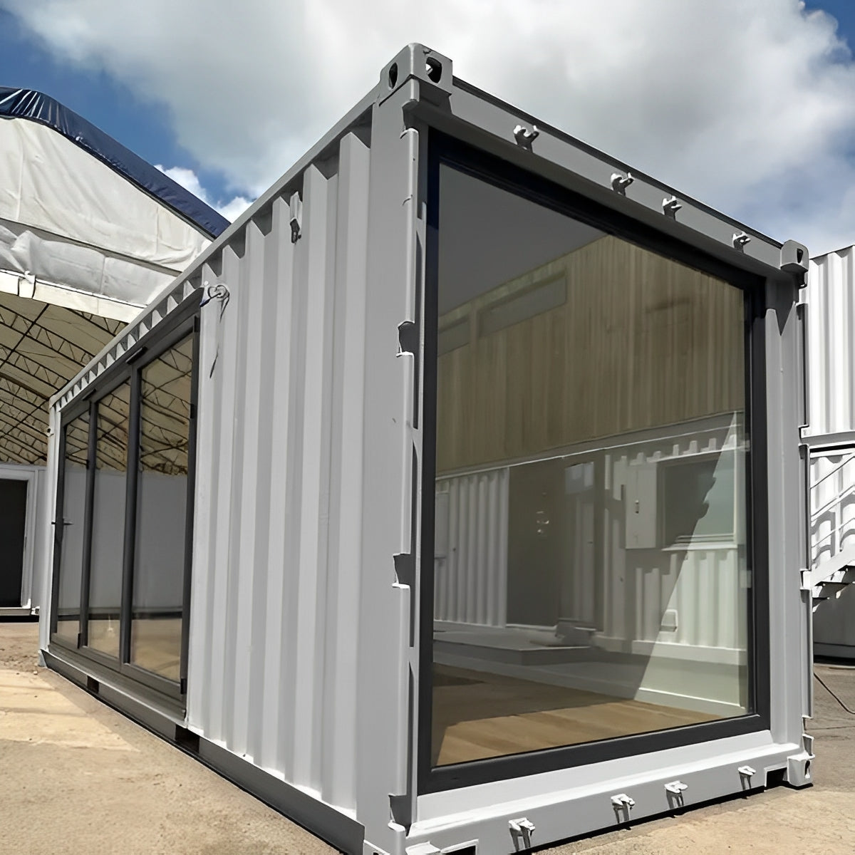 20ft x 8ft Custom Shipping Container Converted Office | Portable Building | Garden Office