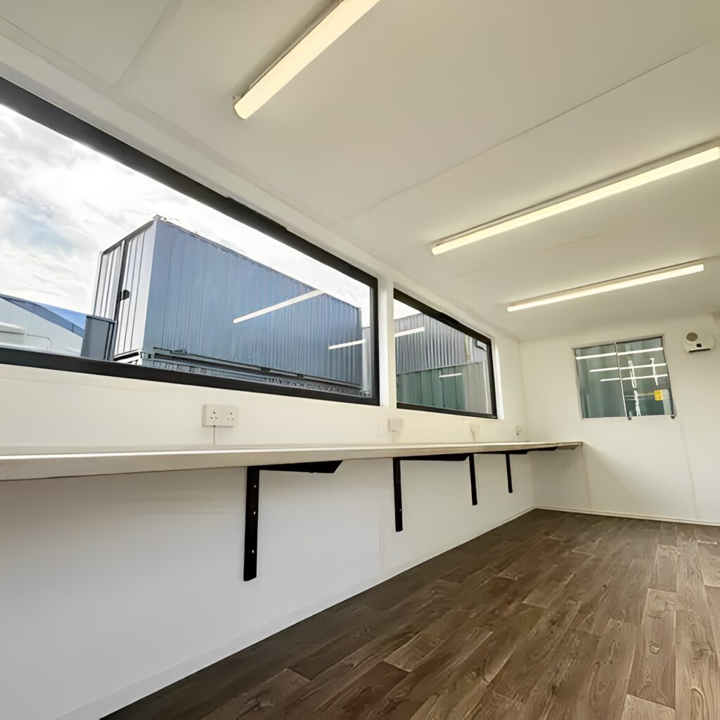 21ft x 8ft Custom Cabin Office / Canteen | Picture Windows | Portable Building