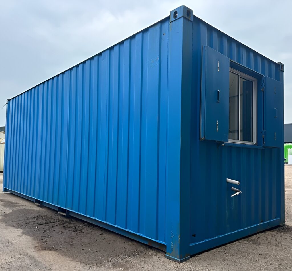 21ft x 8ft Anti-Vandal Canteen Office with Kitchenette – Secure Steel Portable Office